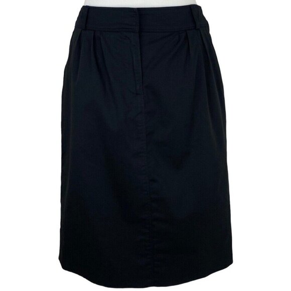 Burberry London Women's Black Minimalist Straight‎ Boss Career Skirt IT 38/W29 - Picture 2 of 13